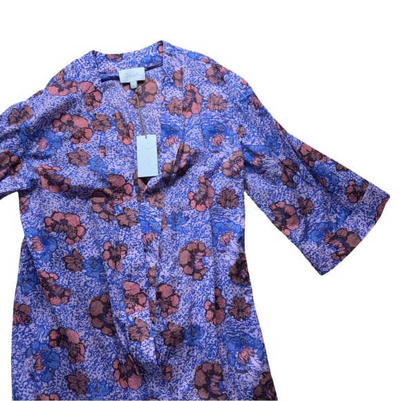 Cleobella Floral Tunic in Blue and Pink - Picture 2 of 11